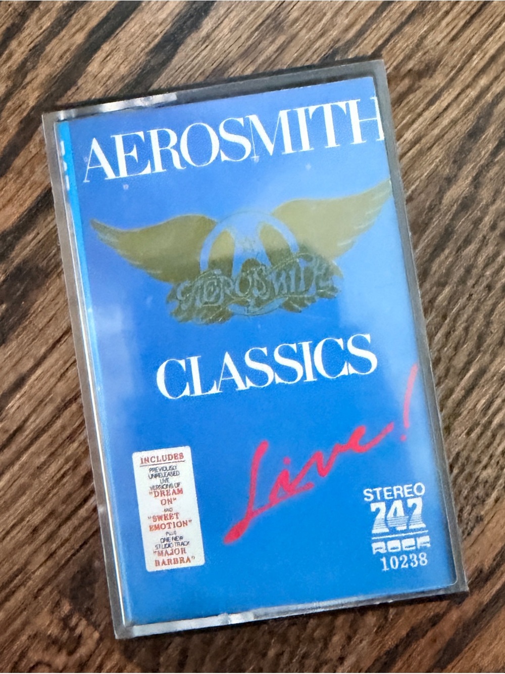 Vintage Aerosmith Cassette Tape Classics Live! 1986 promotional tape rare